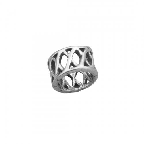 Stainless Steel Large Hole Beads 304 Stainless Steel polished DIY & hollow Approx 9mm Sold By PC