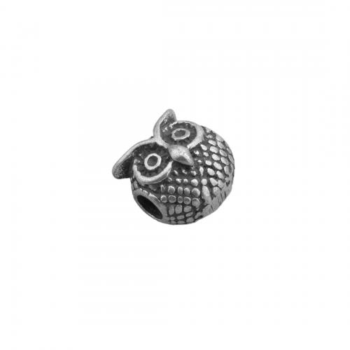 Stainless Steel Spacer Beads 304 Stainless Steel Owl polished DIY Approx 3mm Sold By PC