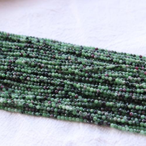 Gemstone Jewelry Beads Ruby in Zoisite DIY & faceted mixed colors Sold Per Approx 39 cm Strand