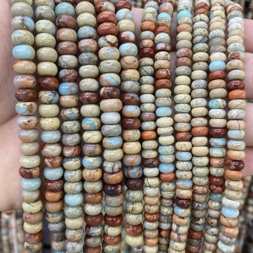 Gemstone Jewelry Beads Koreite Flat Round DIY mixed colors Sold Per Approx 39 cm Strand
