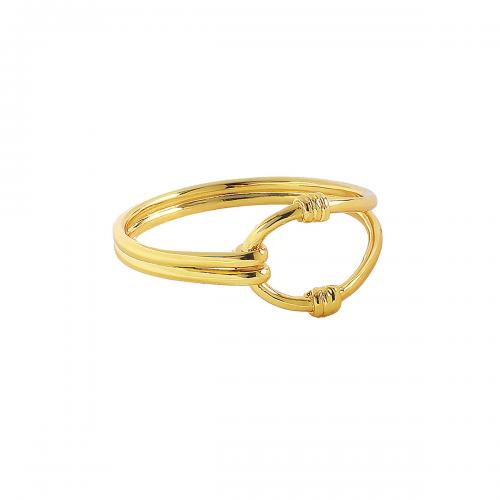 Ring Finger mosiądz, Powlekane, różnej wielkości do wyboru & dla kobiety, złoty, sprzedane przez PC