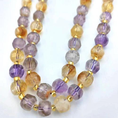 Gemstone smykker perler, Natursten, poleret, forskellige mængder til valg & du kan DIY & forskellige materialer til valg & facetteret, flere farver til valg, 6x8mm, Solgt af Strand