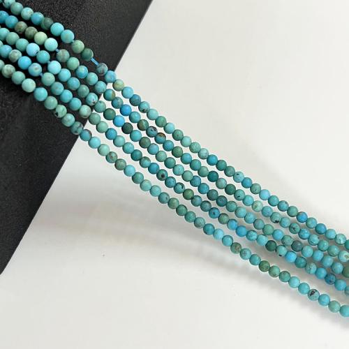 Turquoise Beads Natural Turquoise Round DIY green Length about 2.9-3mm Approx Sold Per Approx 39 cm Strand