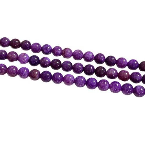 Gemstone Jewelry Beads Sugilite Round polished DIY purple Sold Per Approx 39 cm Strand