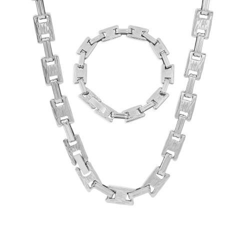 Stainless Steel smycken Ställer, armband & halsband, 304 rostfritt stål, mode smycken & olika stilar för val & för kvinna, fler färger för val, Säljs av PC