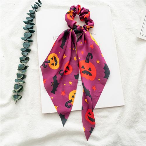 Hair Scrunchies Satin Ribbon Halloween Design & fashion jewelry & for woman 320mm Sold By PC