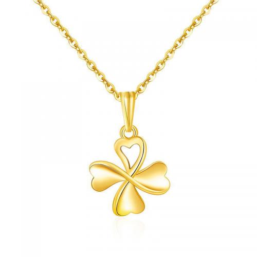 Brass Clover Pendant Four Leaf Clover plated DIY nickel lead & cadmium free Sold By PC