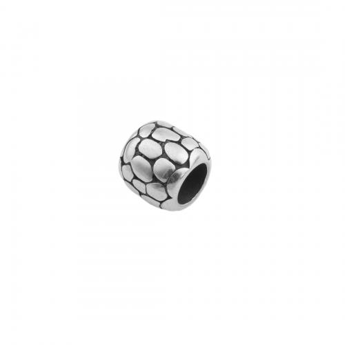 Stainless Steel Large Hole Beads 304 Stainless Steel polished DIY Approx 6.5mm Sold By PC