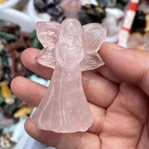 Fashion Decoration Gemstone Fairy Carved for home and office Random Color 60mm Sold By PC