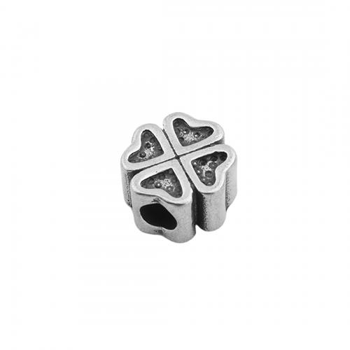 Stainless Steel Spacer Beads 304 Stainless Steel Four Leaf Clover polished DIY Approx 3.5mm Sold By PC