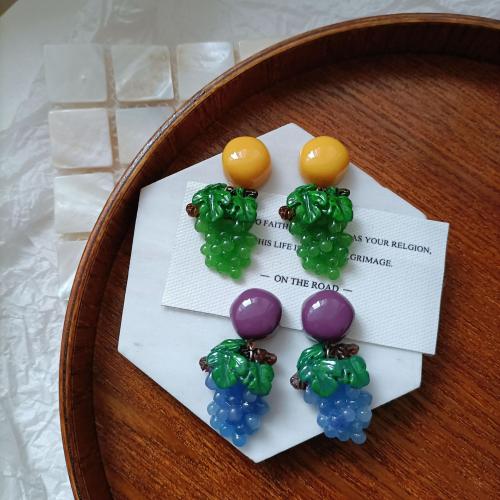 Resin Earring fashion jewelry & for woman 45mm Sold By Pair