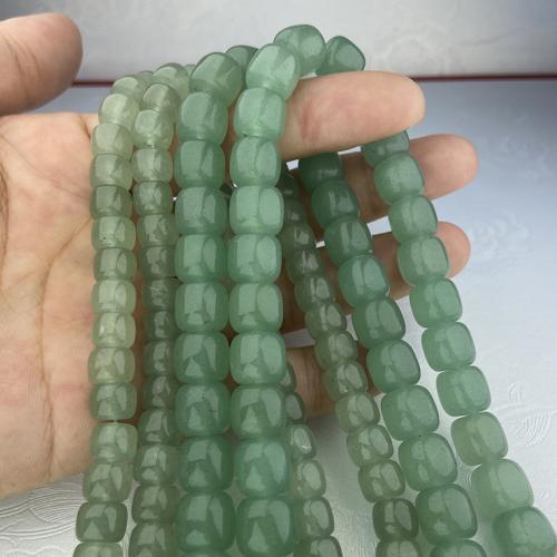 Aventurin perler, Drum, du kan DIY & forskellig størrelse for valg, grøn, Solgt af Strand