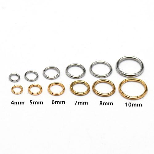 RVS Gesloten Ring, 304 roestvrij staal, DIY & verschillende grootte voor keus, meer kleuren voor de keuze, 200pC's/Bag, Verkocht door Bag