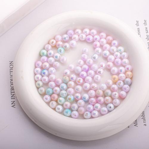 Acrylic Jewelry Beads, Round, DIY, more colors for choice, 8mm, 50PCs/Bag, Sold By Bag