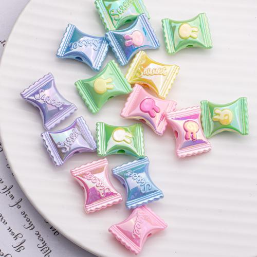 Plated Acrylic Beads Candy DIY Sold By PC