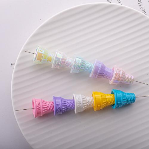 Pevné Barva Akrylové korálky, Akryl, DIY, více barev na výběr, 17.50x20mm, Otvor:Cca 2.5mm, 5PC/Bag, Prodáno By Bag