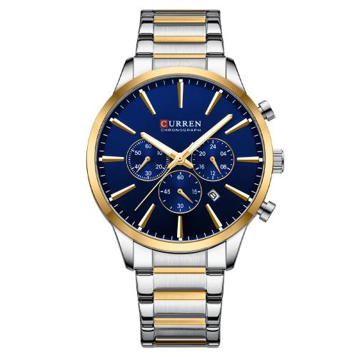 Men Wrist Watch Glass with 201 Stainless Steel Life water resistant & fashion jewelry & Chinese movement & for man Length Approx 24 cm Sold By PC