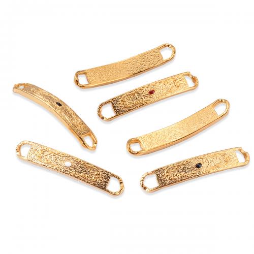 Stainless Steel Connector 304 Stainless Steel Square gold color plated DIY & 1/1 loop Sold By Bag