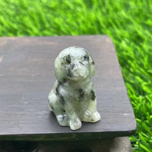 Fashion Decoration Natural Stone Dog Carved for home and office 30mm Sold By PC