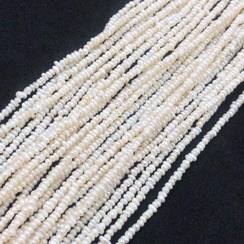 Cultured Potato Freshwater Pearl Beads DIY white about :2-2.5mm Sold Per Approx 38 cm Strand