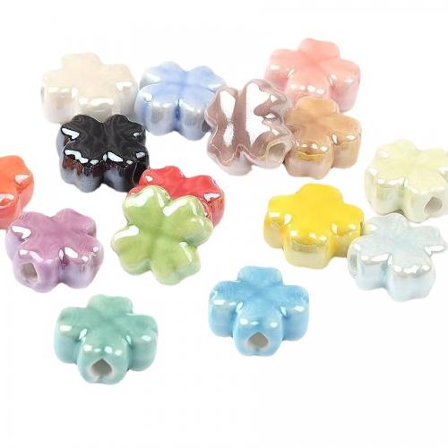 Porcelain Jewelry Beads Flower DIY Approx 2mm Sold By Strand