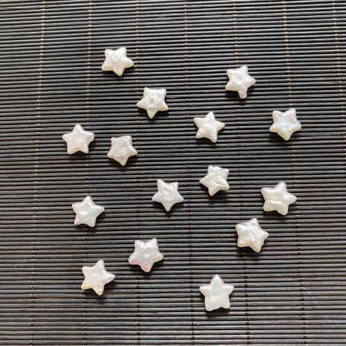Natural Freshwater Pearl Loose Beads Star DIY white 12mm Sold By PC