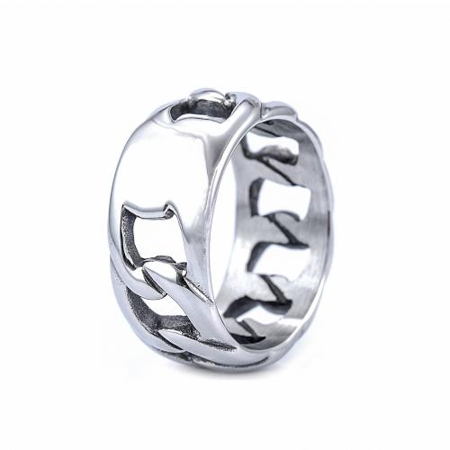 Aço inoxidável 316 anel, polido, unissex & tamanho diferente para a escolha & vazio, cor original, Buraco:Aprox 3.2mm, tamanho:7-13, vendido por PC