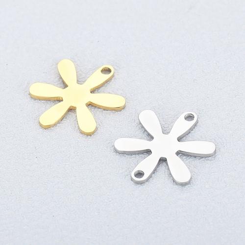 Stainless Steel Connector 304 Stainless Steel Flower plated DIY & 1/1 loop 17mm Sold By PC