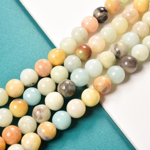 Perles amazonite, Rond, différentes qualités de choix & DIY & normes différentes pour le choix, plus de couleurs à choisir, Vendu par brin