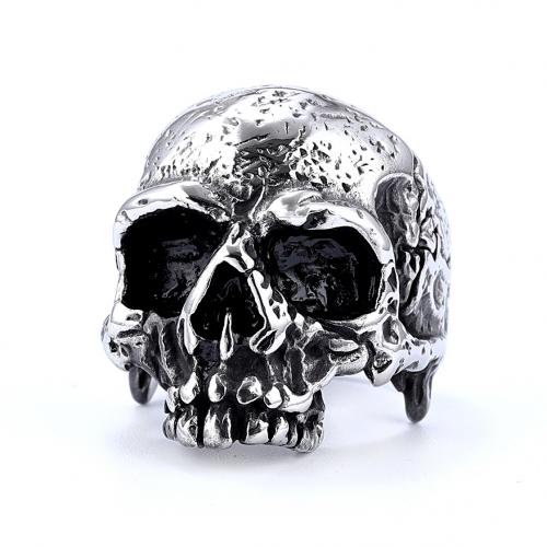 316 Stainless Steel Finger Ring Skull plated vintage & for man US Ring .5 Sold By PC