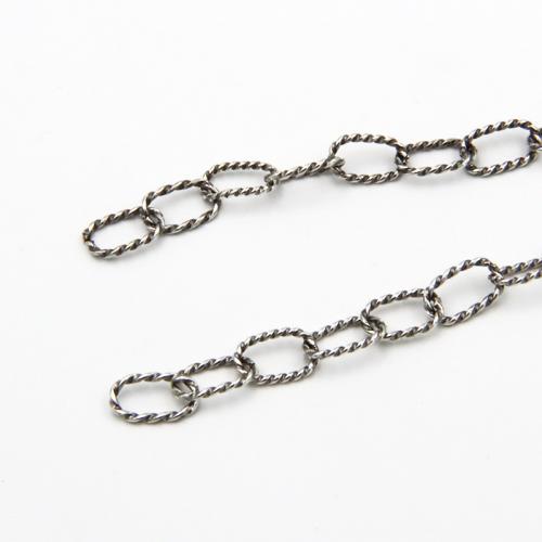 Серебрянные цепочки, Серебро 925 пробы, полированный, Винтаж & DIY & Овальный цепь, 10.80x6.60mm, продается G