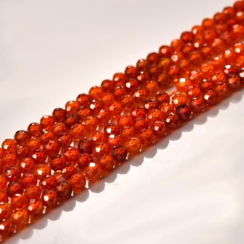 Gemstone Jewelry Beads, Cubic Zirconia, Round, DIY & different size for choice, more colors for choice, Sold By Strand