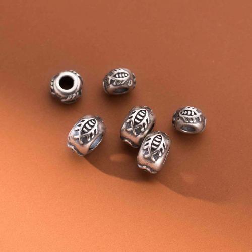 Spacer Beads Jewelry 925 Sterling Silver Antique finish DIY original color Sold By PC