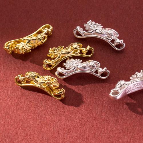 925 Sterling Silver Connectors Fabulous Wild Beast plated DIY Approx 1.8mm Sold By PC