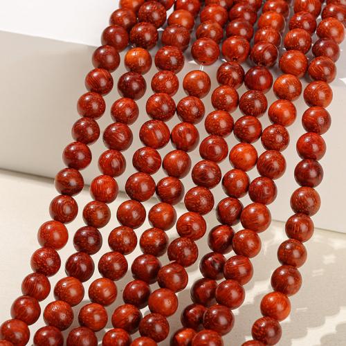 Buddhistische Perlen, Padauk, rund, poliert, DIY & verschiedene Größen vorhanden, verkauft von Strang