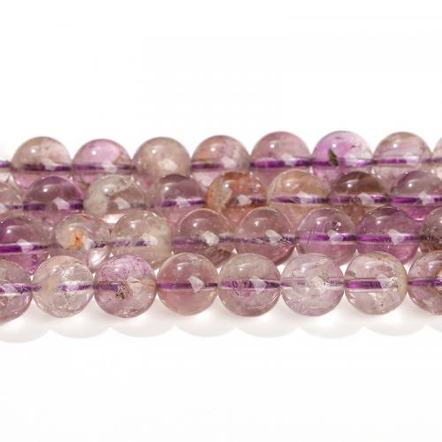 Natural Amethyst Beads Round polished DIY Sold By Strand