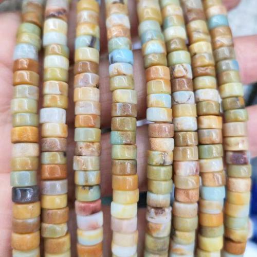 Natural Amazonite Beads ​Amazonite​ Flat Round polished DIY mixed colors 6mm Approx Sold By Strand