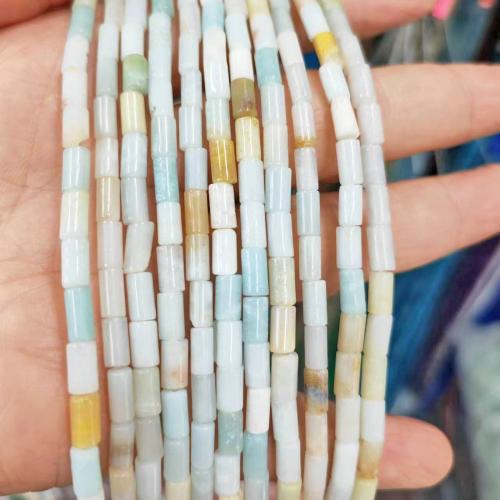 Natural Amazonite Beads ​Amazonite​ Column polished DIY mixed colors Approx Sold By Strand