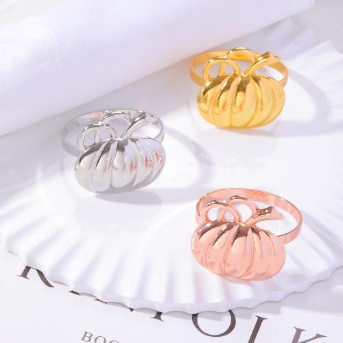 Zinc Alloy Napkin Ring Pumpkin plated durable Sold By PC