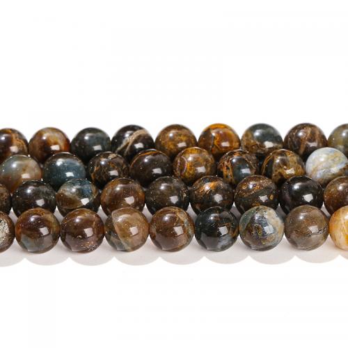 Χάντρες Κοσμήματα πολύτιμος λίθος, Μπλε Opal, Γύρος, γυαλισμένο, DIY & διαφορετικό μέγεθος για την επιλογή, Sold Με Strand