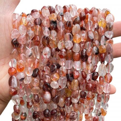 Gemstone Jewelry Beads Red Marble Glue Stone Nuggets polished DIY Sold By Strand