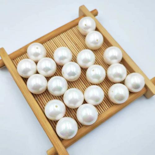 Plastic Beads Plastic Pearl Round polished & DIY white Sold By Bag