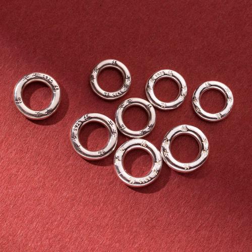925 Sterling Silver Jump Ring Antique finish DIY Sold By PC