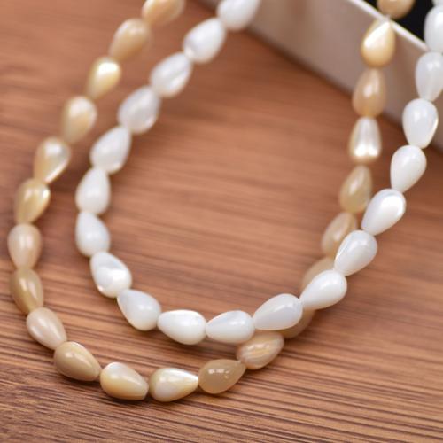 South Sea Shell Beads Natural Seashell Teardrop DIY Approx Sold By Strand