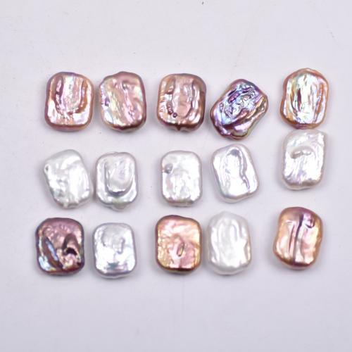Cultured No Hole Freshwater Pearl Beads Rectangle DIY Sold By PC