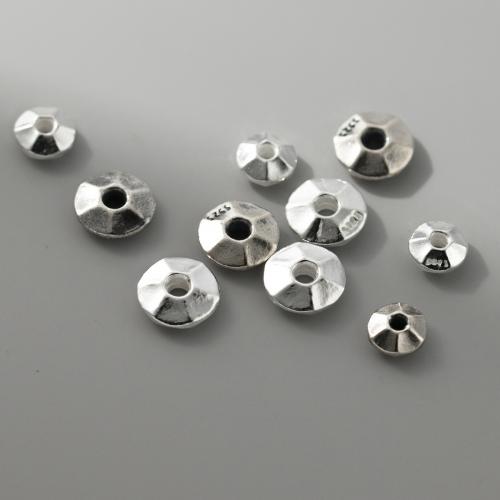 Spacer Kralen Sieraden, 925 Sterling Zilver, DIY & verschillende grootte voor keus, meer kleuren voor de keuze, Verkocht door PC
