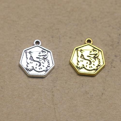 Zinc Alloy Pendants Polygon plated vintage & DIY nickel lead & cadmium free Approx Sold By Bag