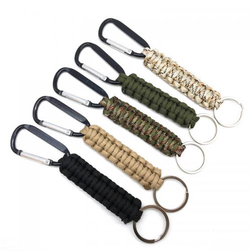 Nylon Carabiner Key Ring with Polypropylene Fiber & 201 Stainless Steel & Aluminum portable & Unisex 160mm Sold By PC
