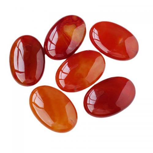 Red Agate Thumb Worry Stone Oval portable & Unisex Sold By PC