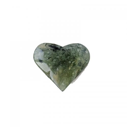 Prehnite زخرفة, قلب, decoration length 50-60mm, تباع بواسطة PC